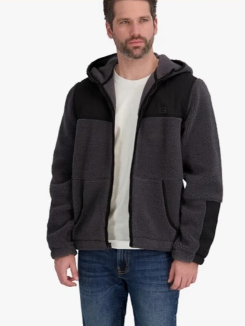 Billabong Men's Boundary Sherpa Fleece Full Zip Hoodie